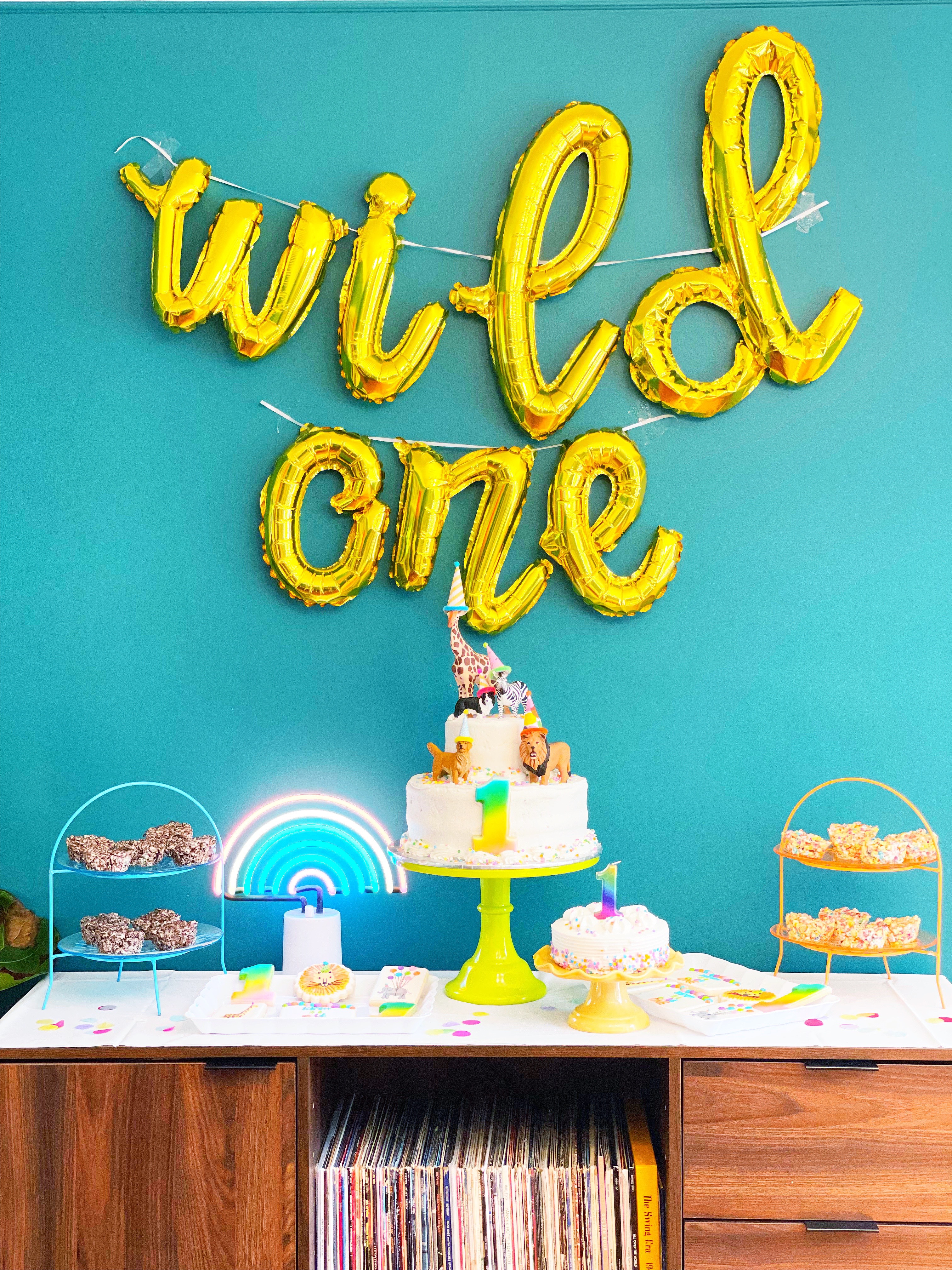 Amscan Wild At One Mädchen-Geburtstag Partytüten – Für Den 1. Geburtstag | 20 Cm Lang | Kunstoff